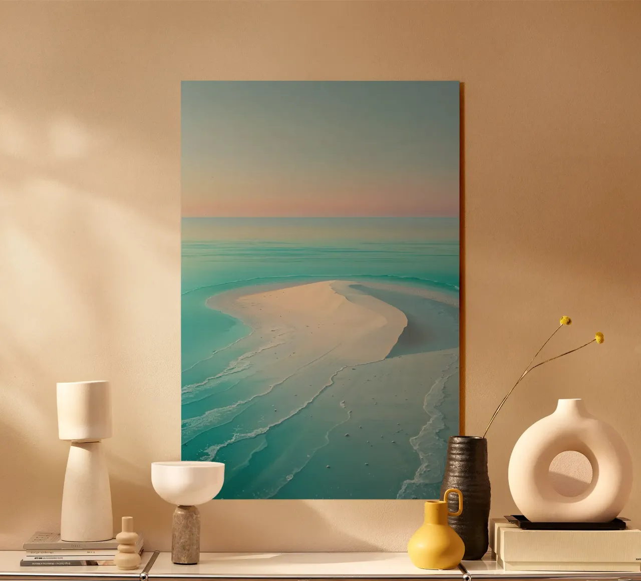 Curving Shoreline and Shimmering Blues plexiglass da AlbertKlee