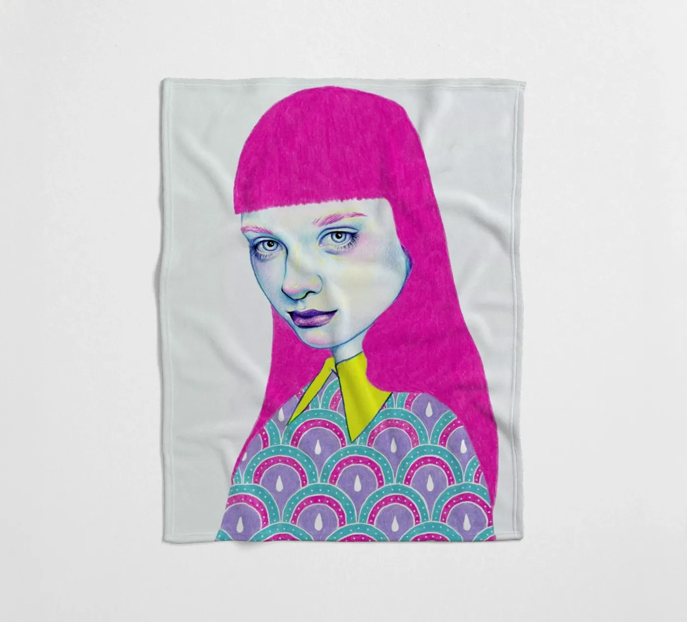 Sugar fleece blanket by Natalie Foss