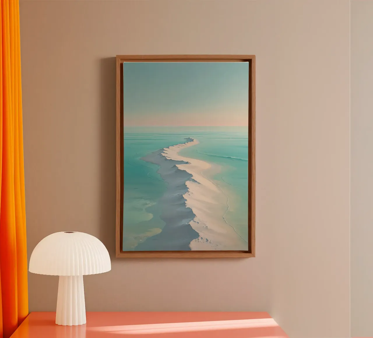 Endless Sandbanks in Serene Azure tela da AlbertKlee