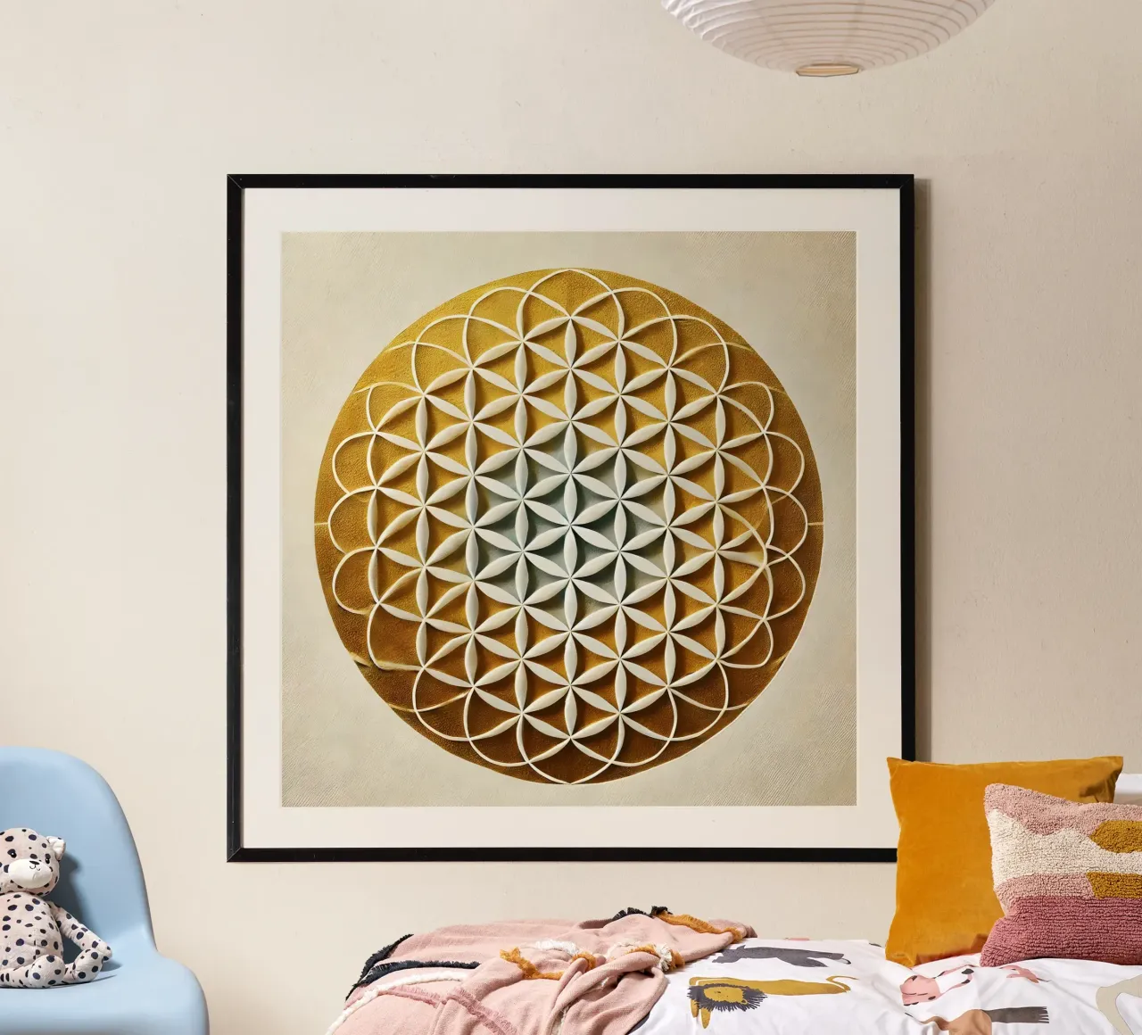 Fiore della vita oro poster da spiritual
