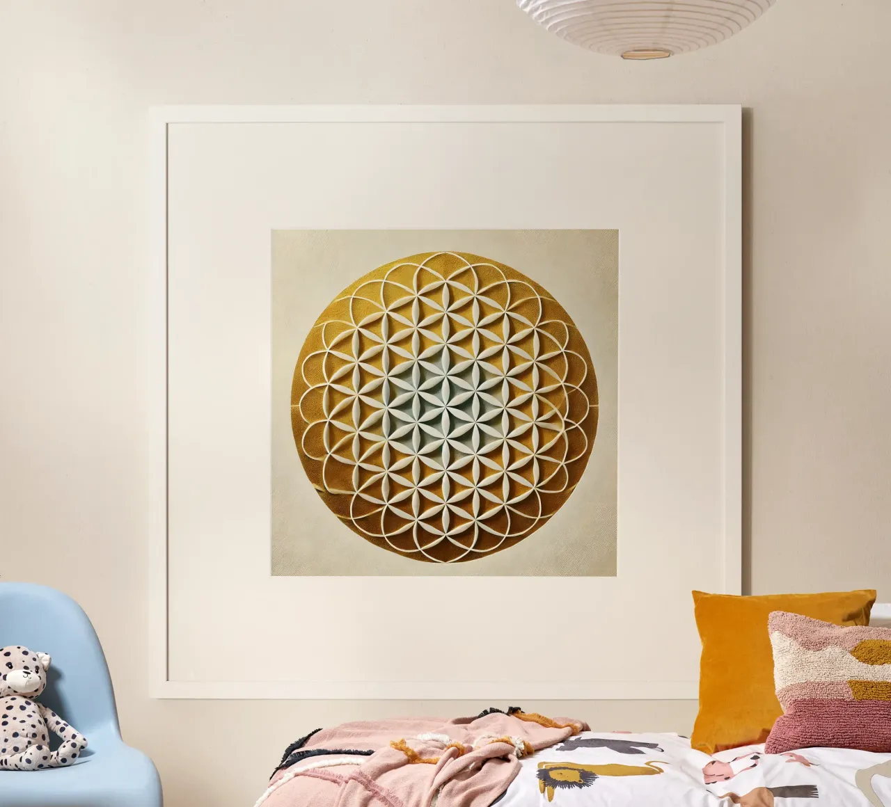 Fiore della vita oro poster da spiritual