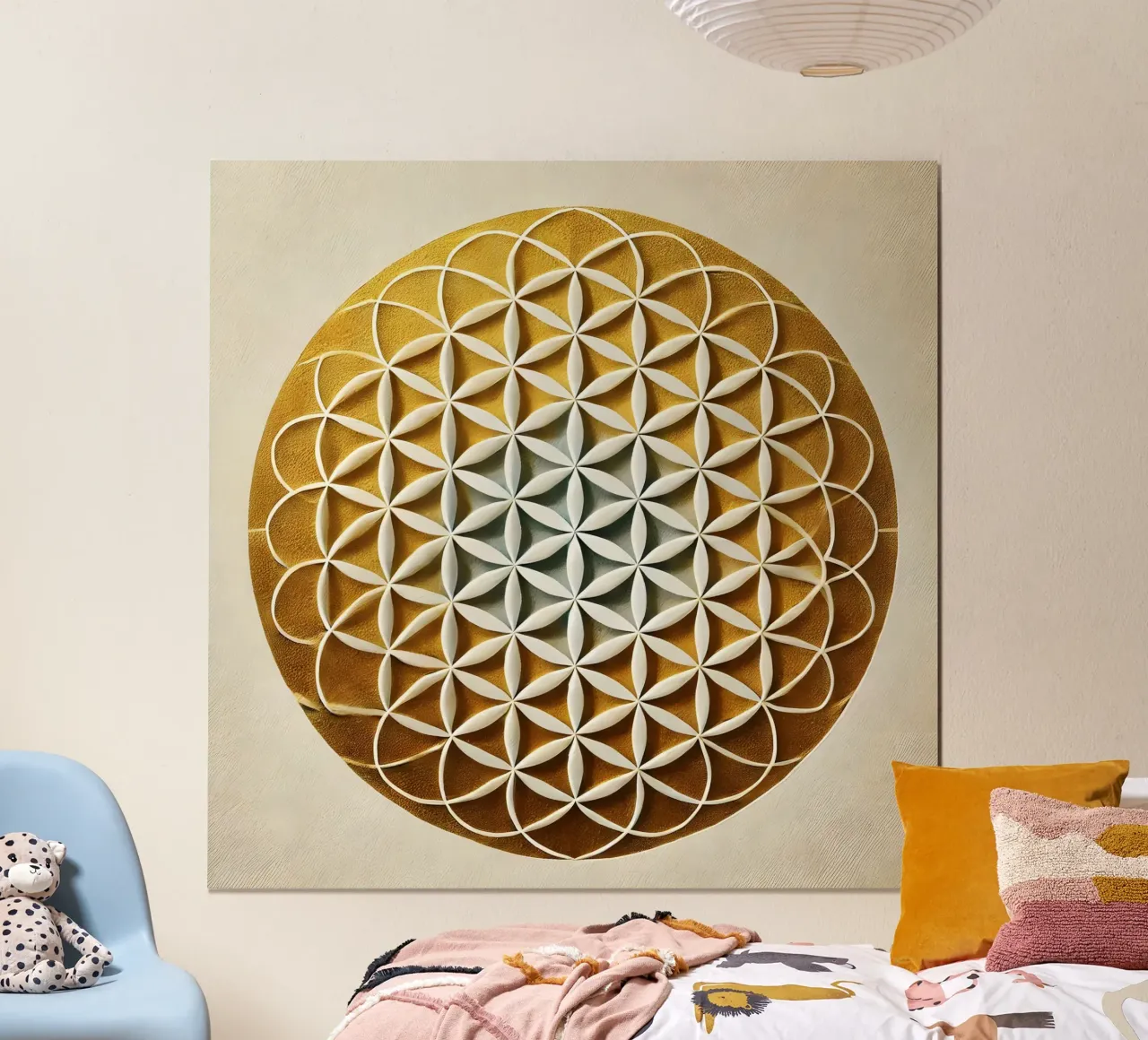 Fiore della vita oro poster da spiritual