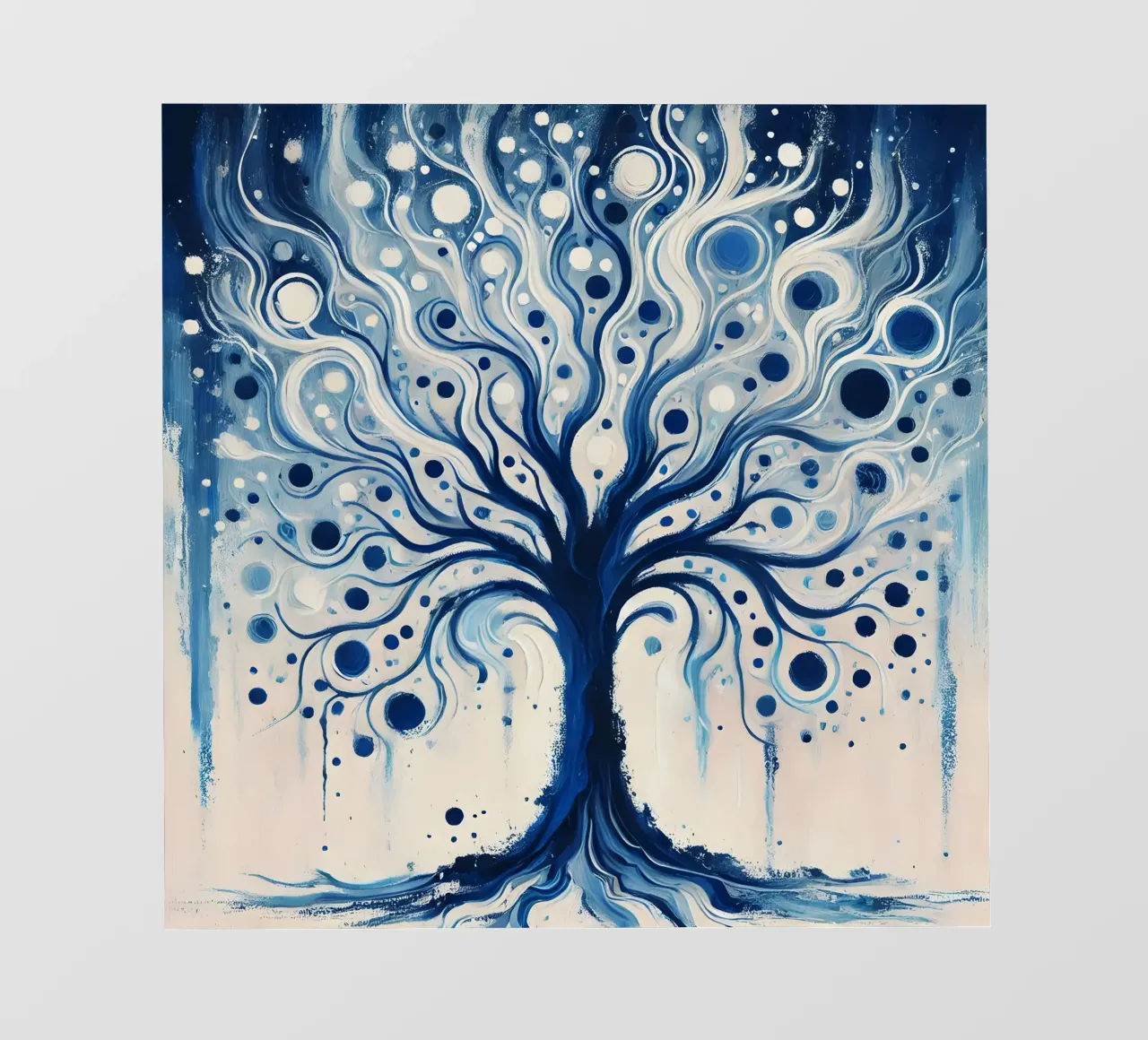 Albero blu pellicola backlit da spiritual