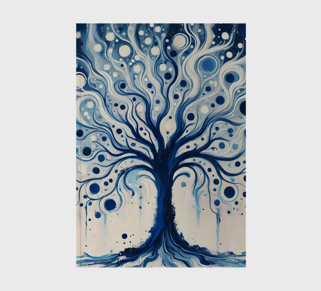 Tree blue notebook by spiritual