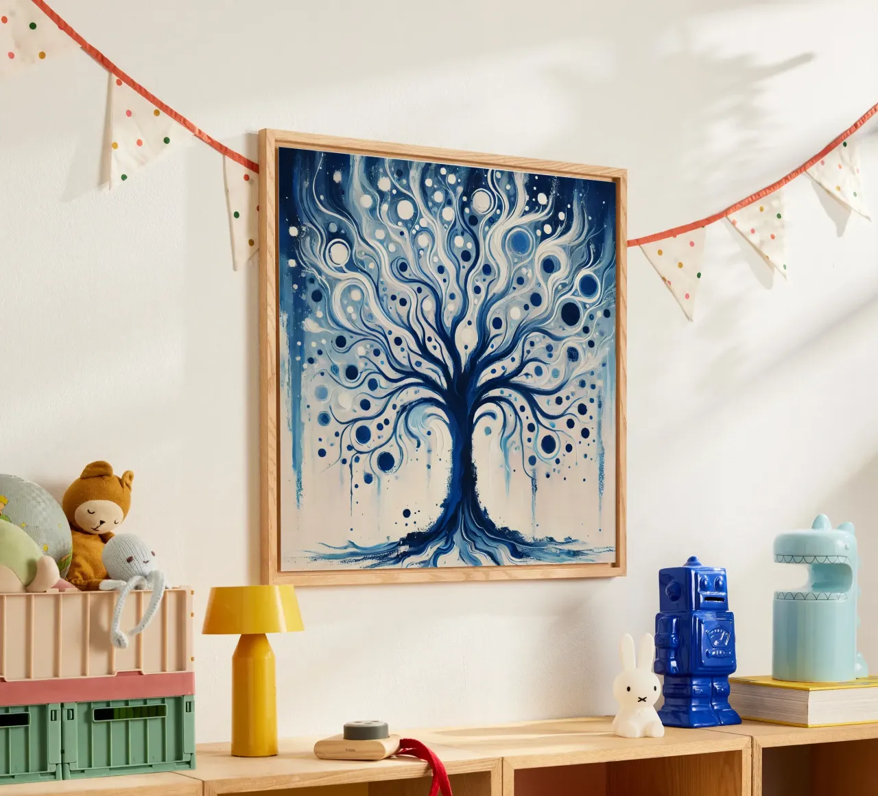 Tree blue plexiglass da spiritual