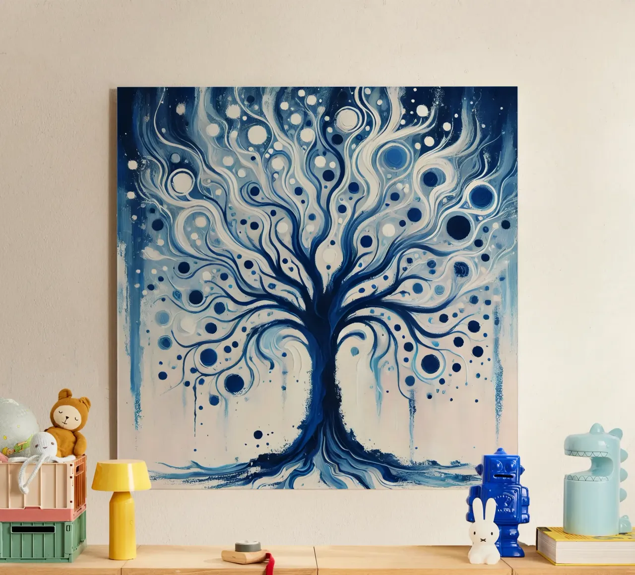 Tree blue plexiglass da spiritual