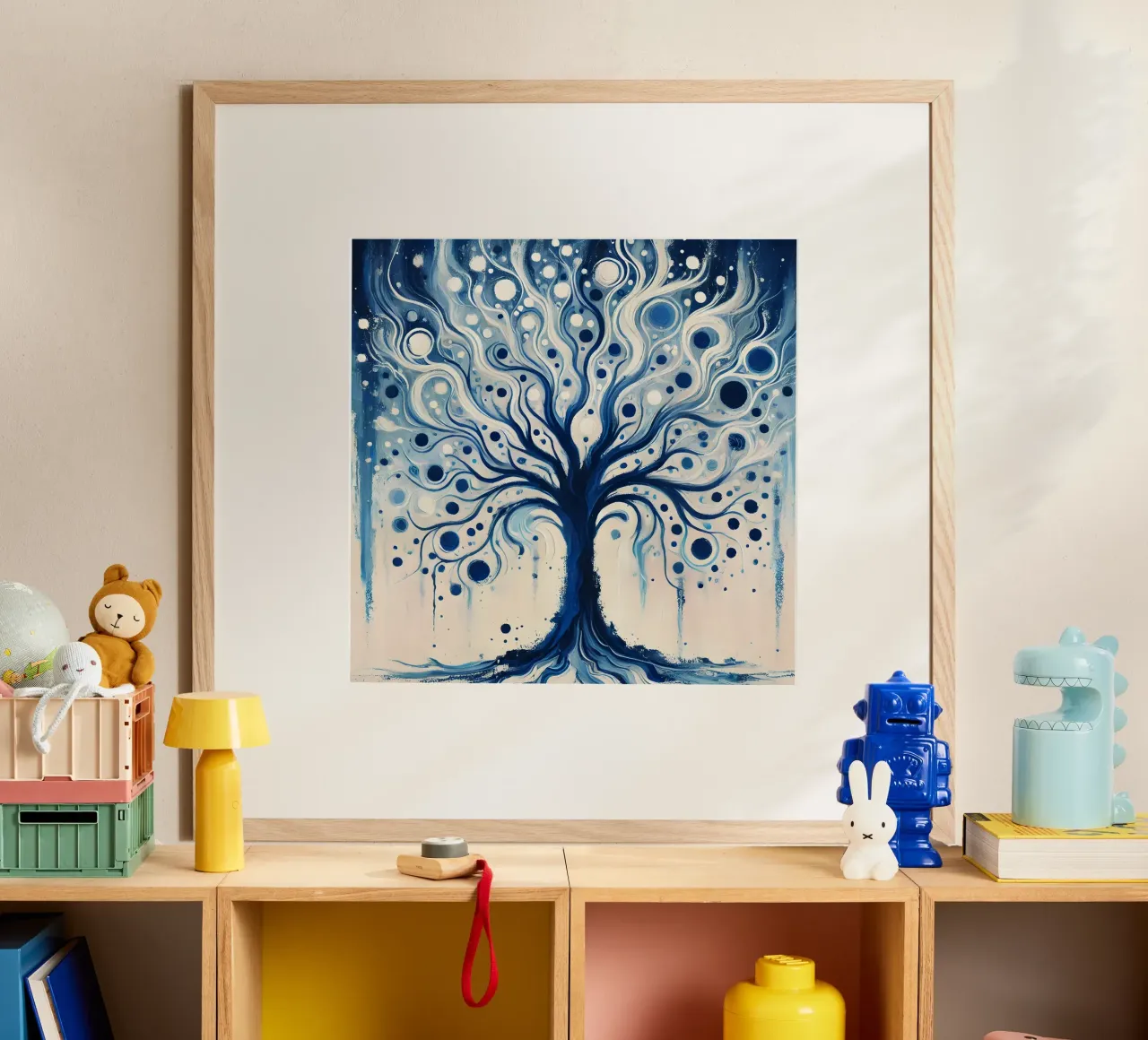 Albero blu poster da spiritual