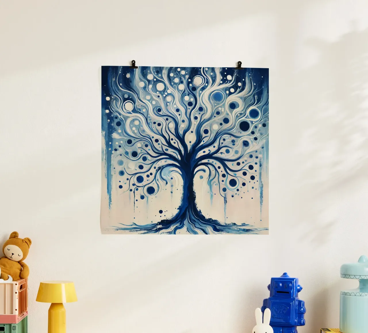 Albero blu poster da spiritual
