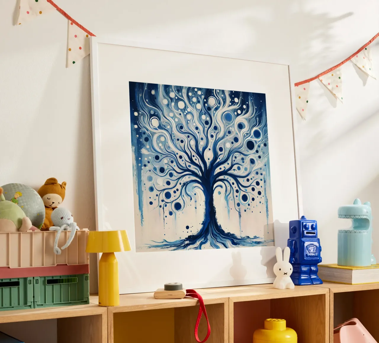 Albero blu poster da spiritual