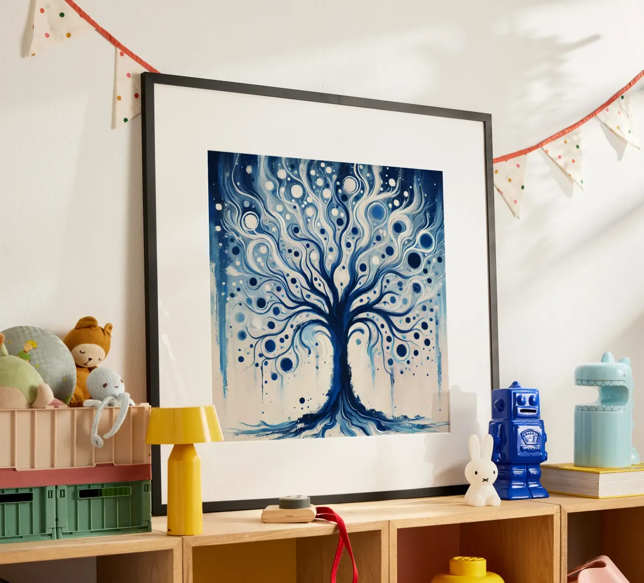 Albero blu poster da spiritual