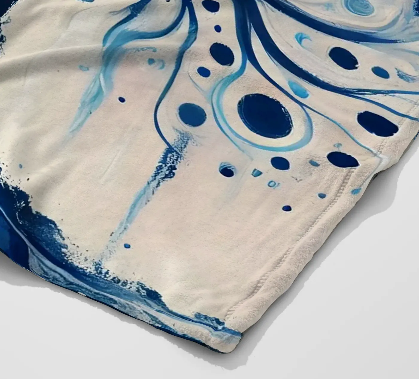 Baum blau Fleecedecke von spiritual