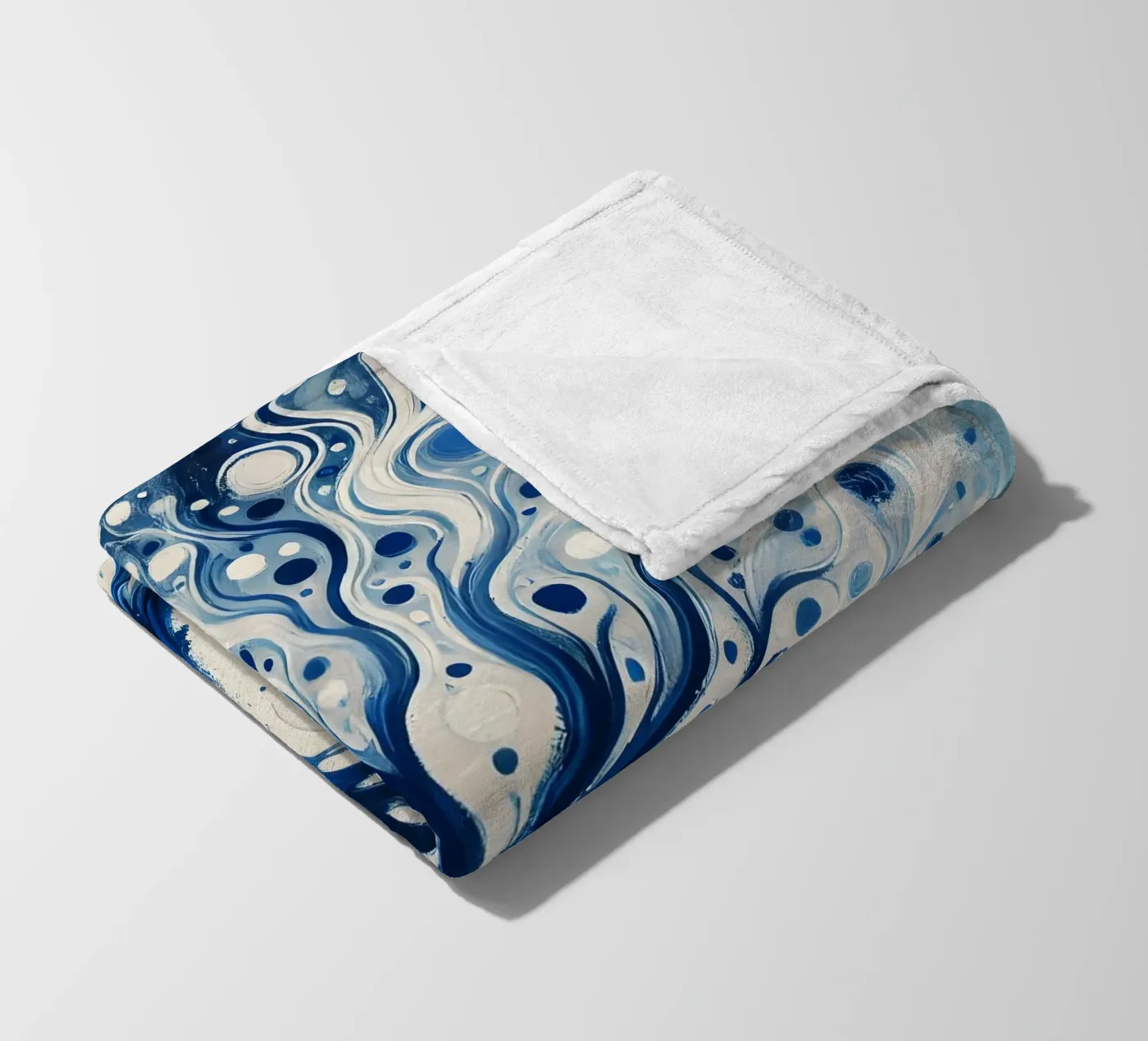 Baum blau Fleecedecke von spiritual