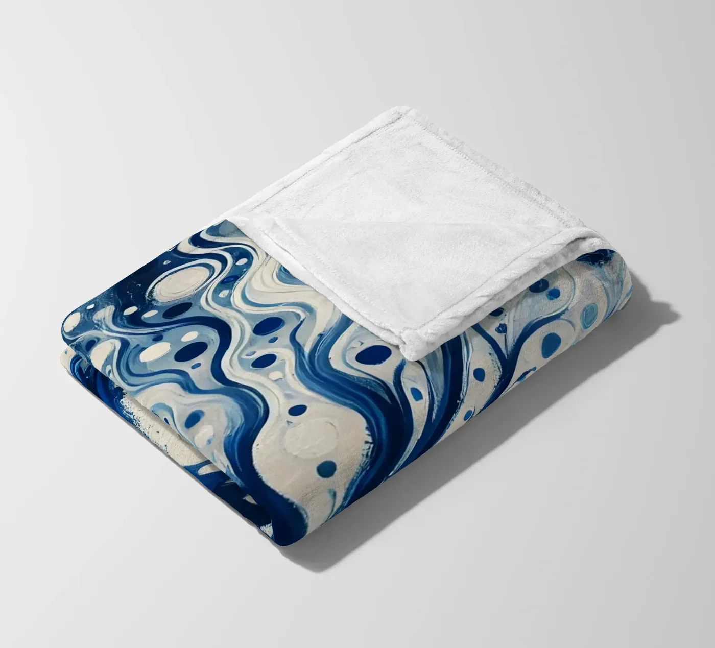 Baum blau Fleecedecke von spiritual