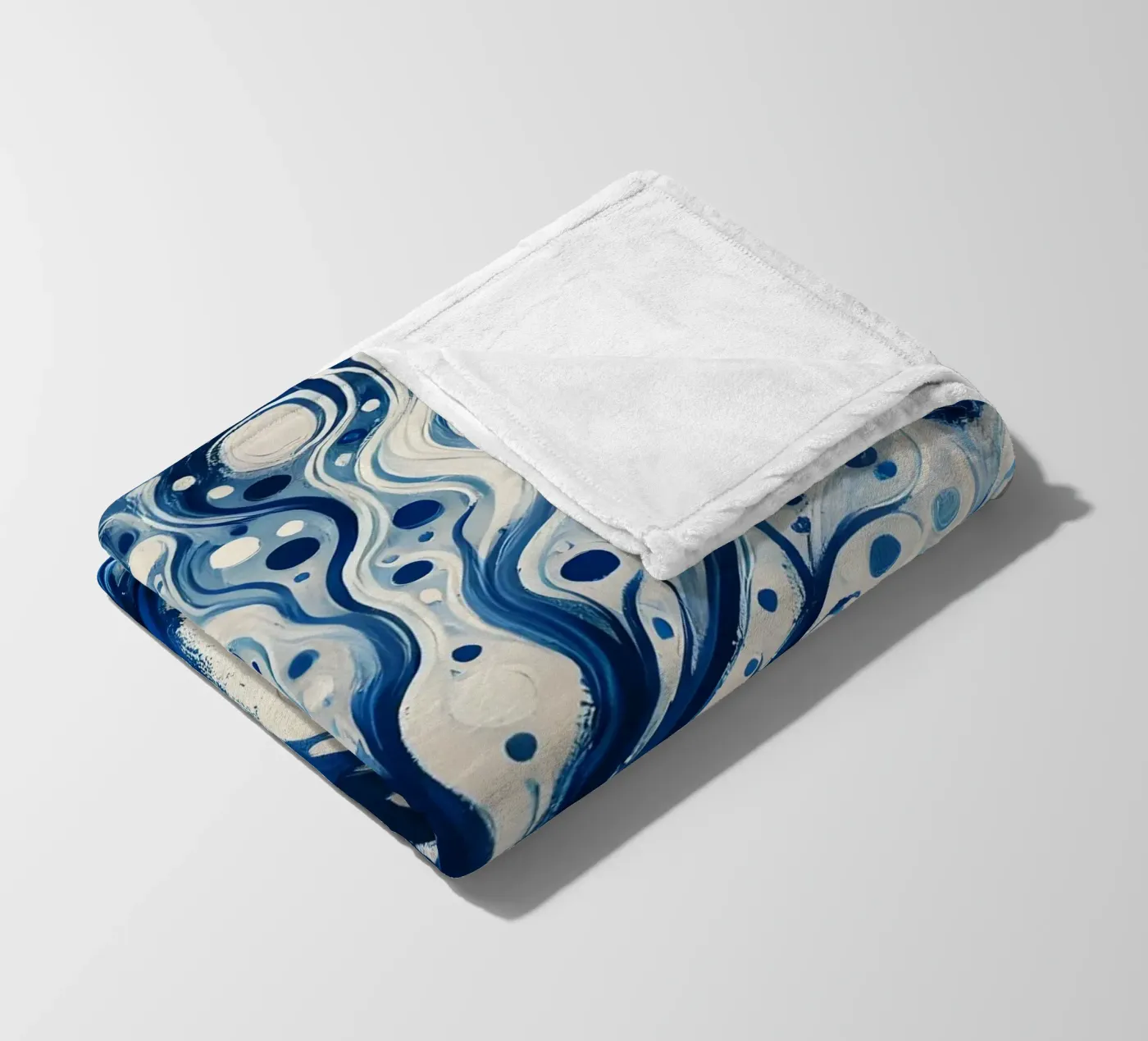 Baum blau Fleecedecke von spiritual