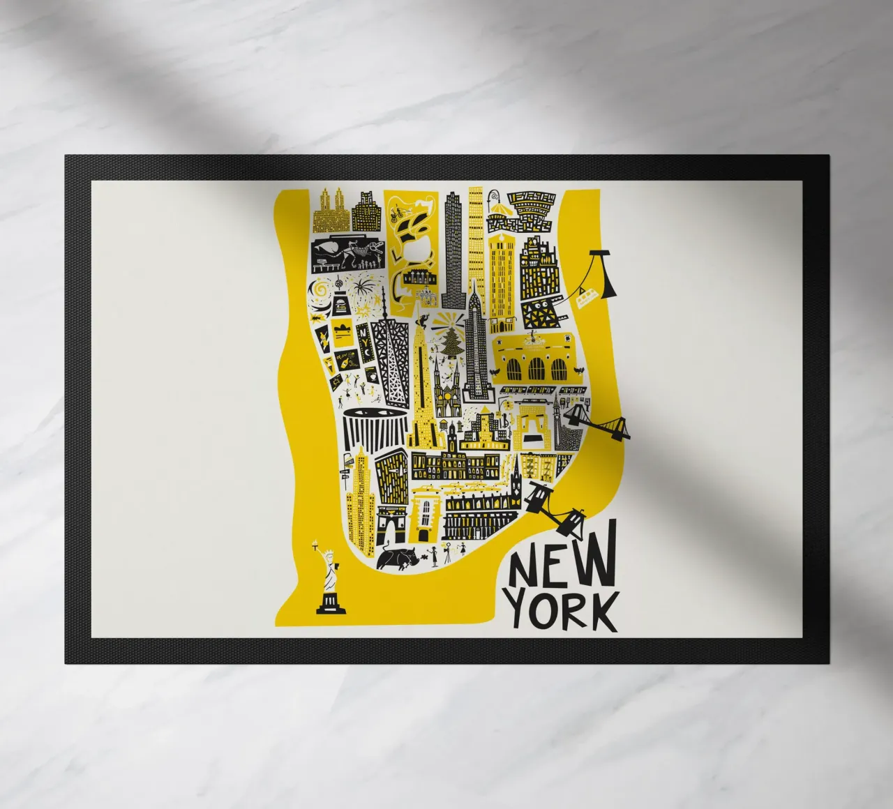 Manhattan New York Mappa zerbino da Fox & Velvet