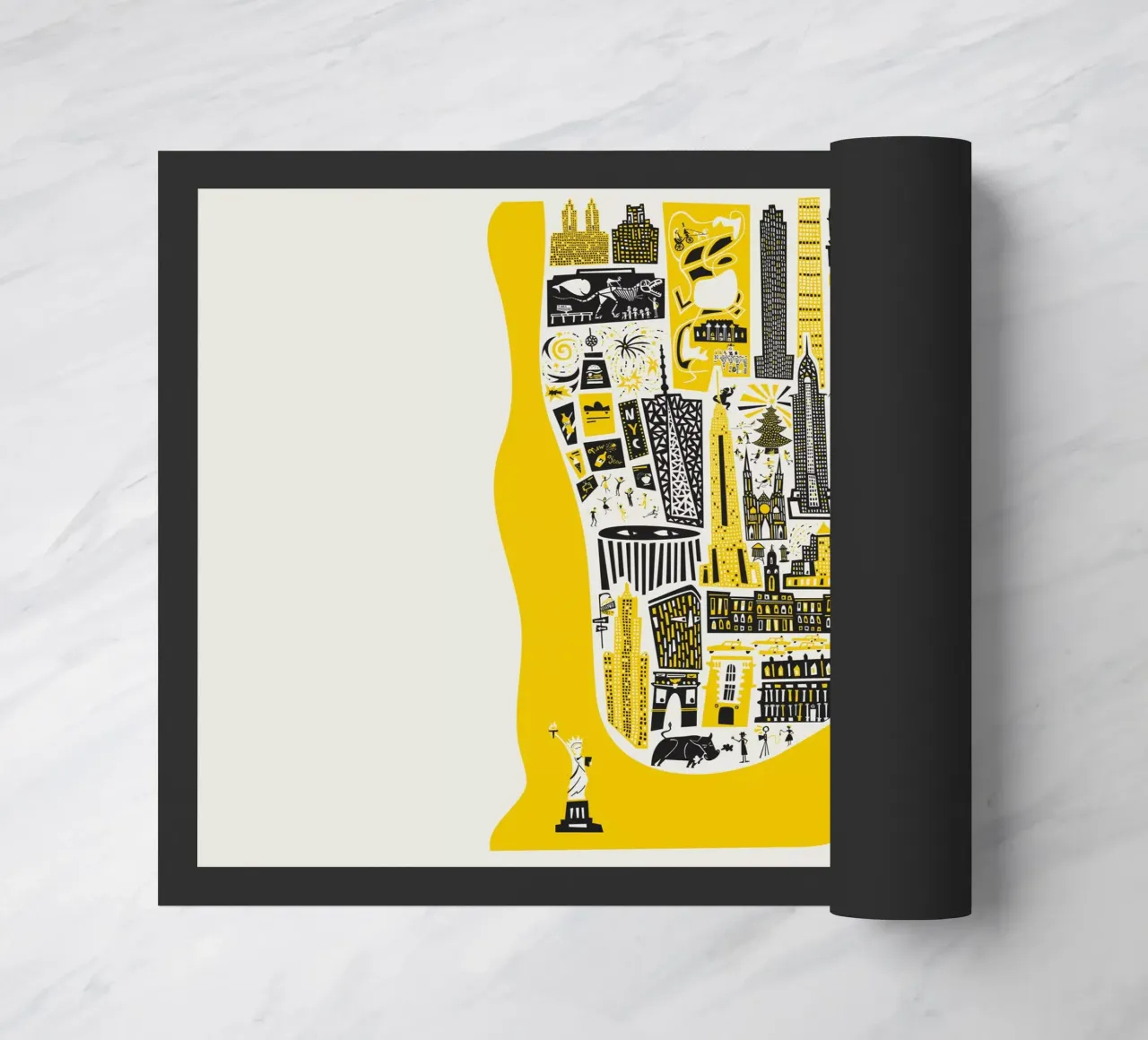 Manhattan New York Mappa zerbino da Fox & Velvet