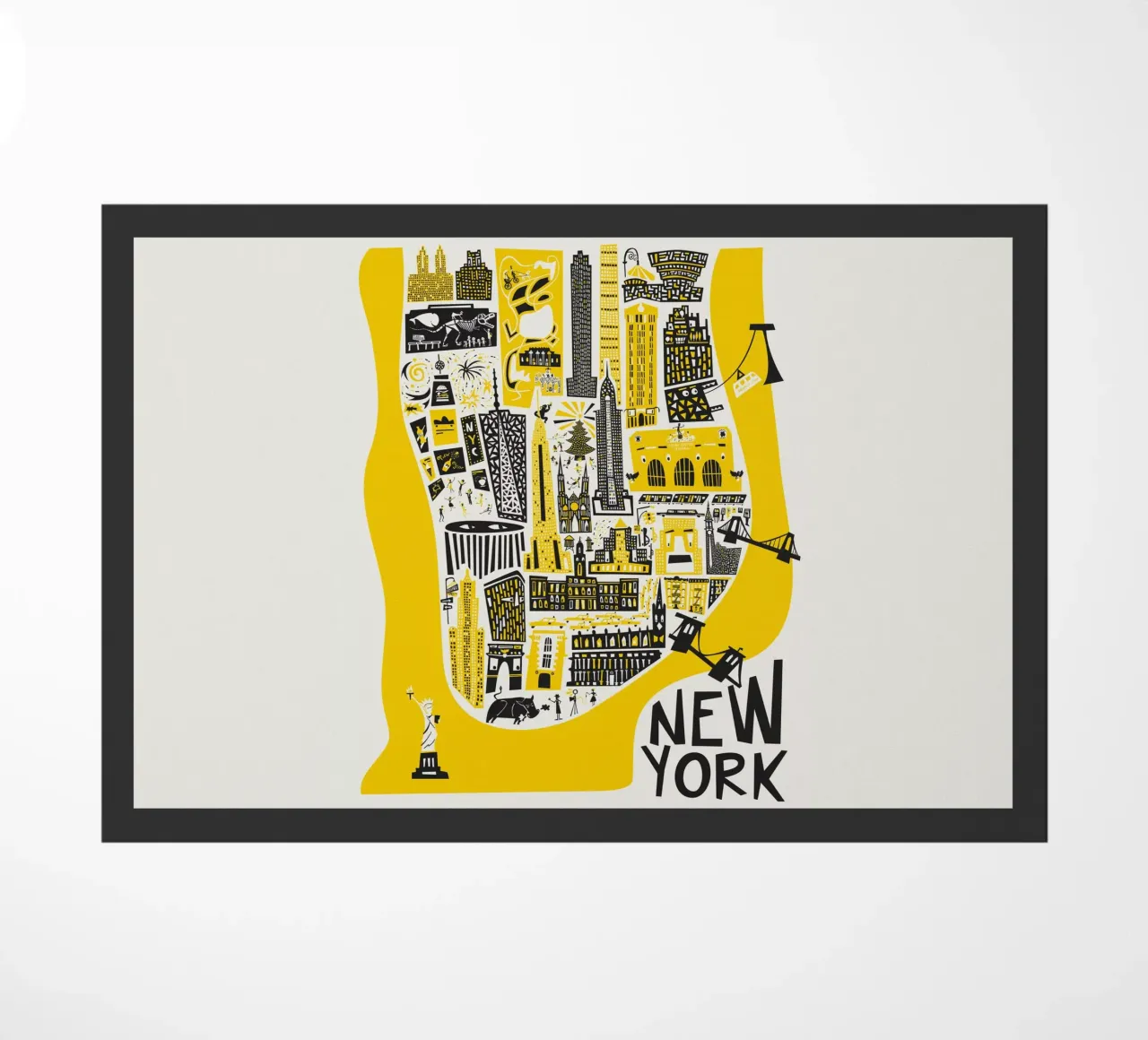 Manhattan New York Mappa zerbino da Fox & Velvet