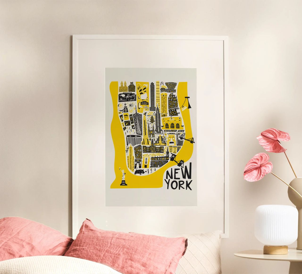 Mapa de Manhattan poster de Fox & Velvet