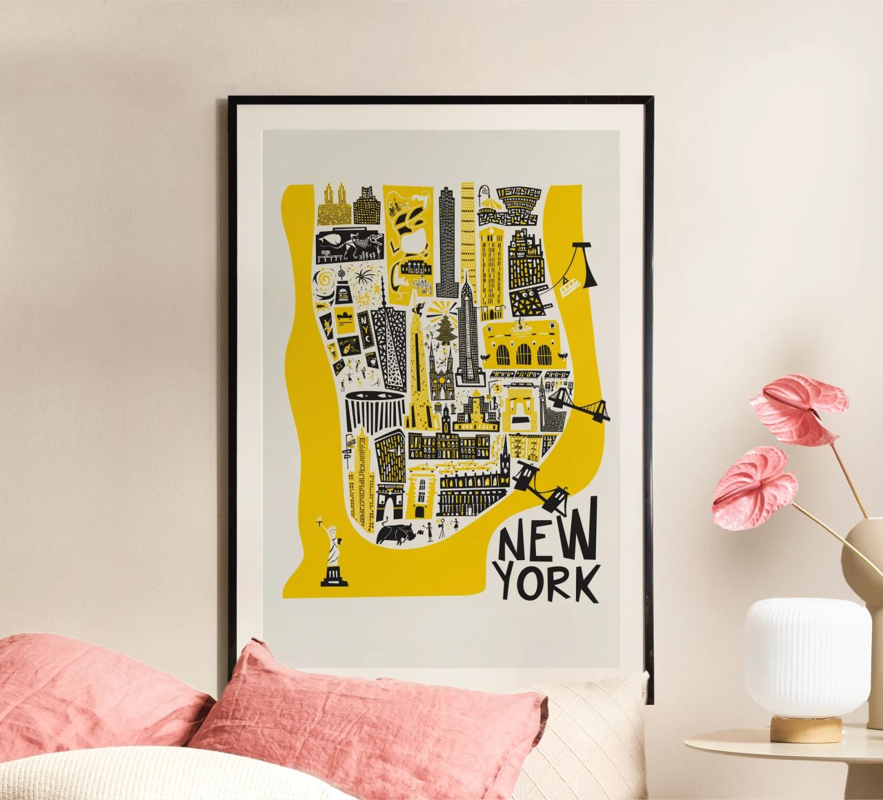 Mapa de Manhattan poster de Fox & Velvet