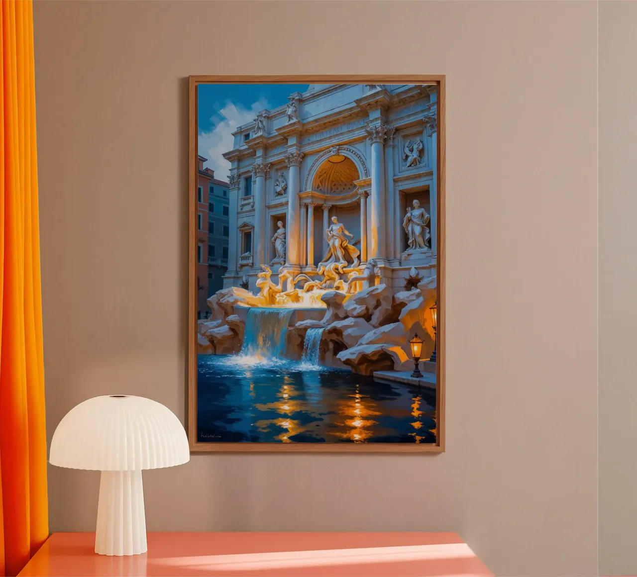 Timeless Elegance of Trevi Fountain alluminio dibond da AlbertKlee
