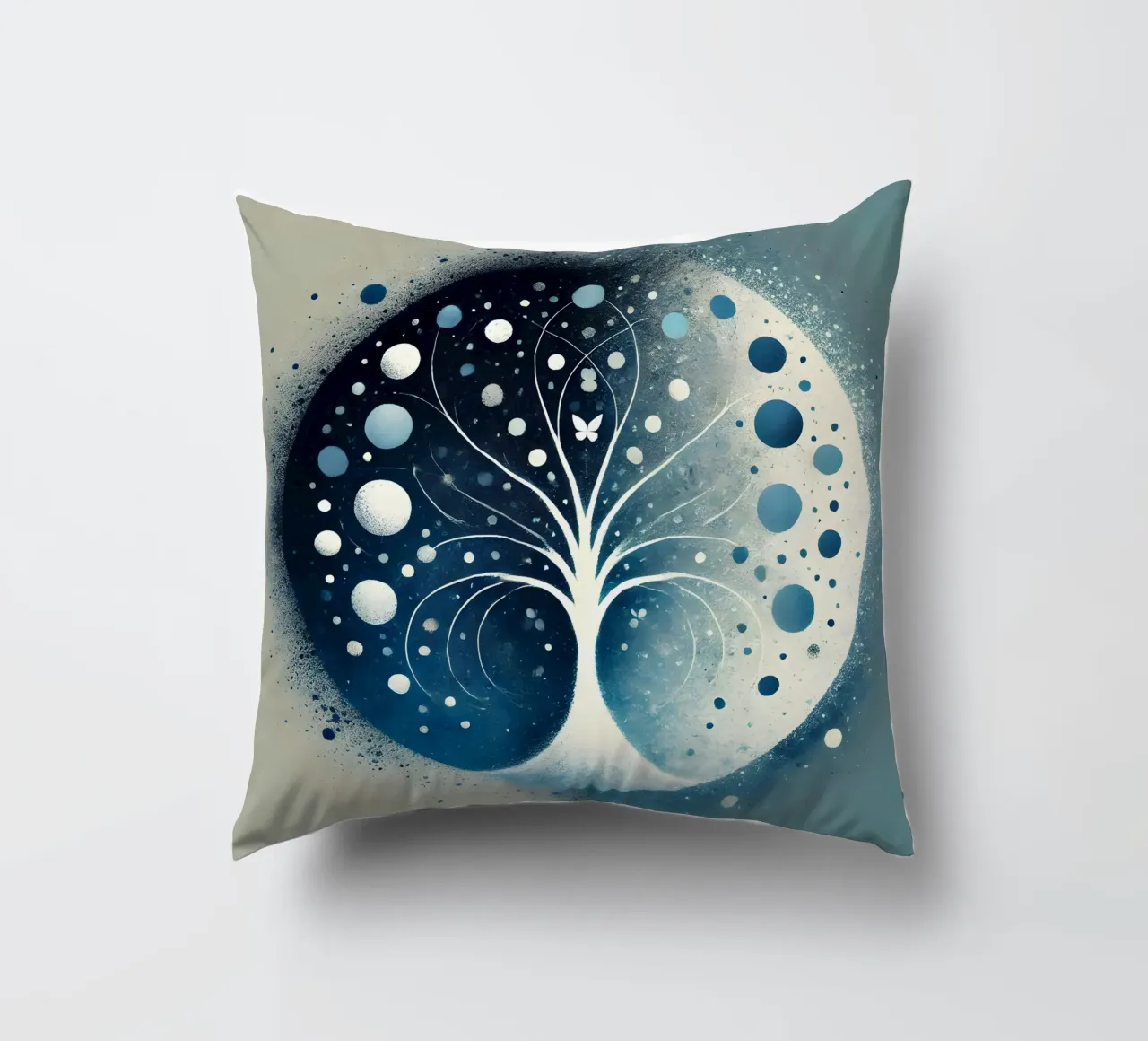 Albero blu cuscino da spiritual