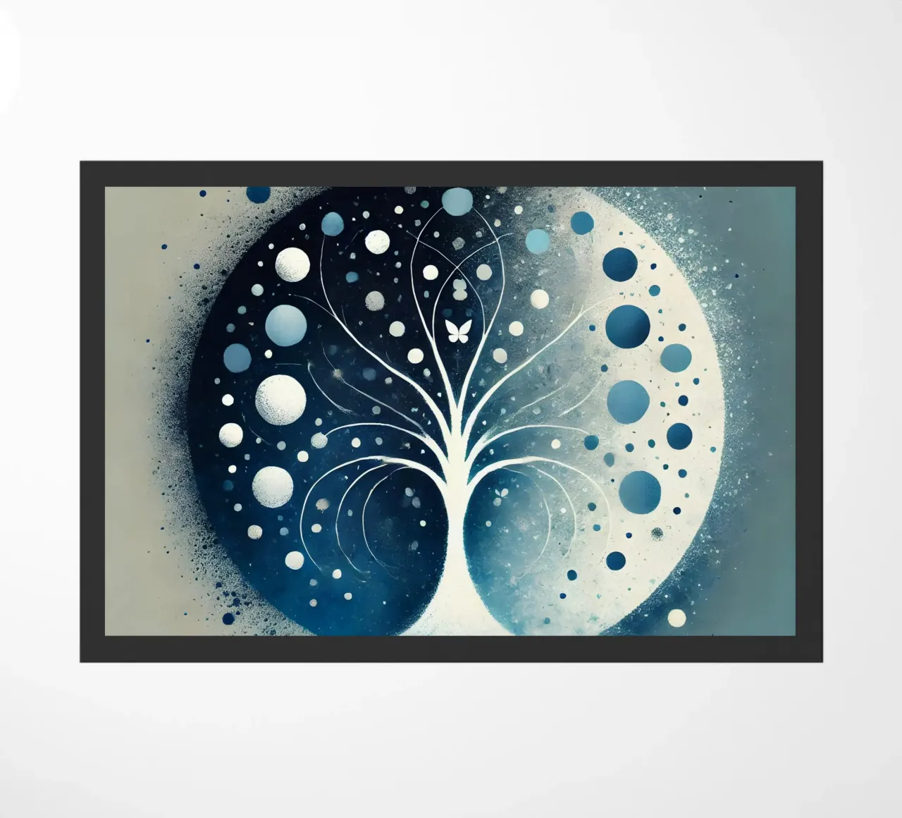 Tree blue doormat by spiritual