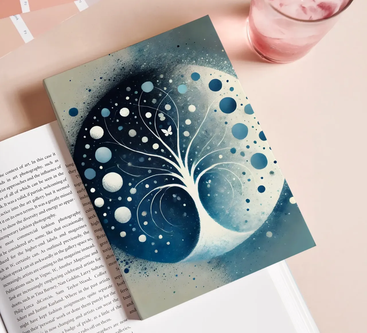 Tree blue notebook by spiritual