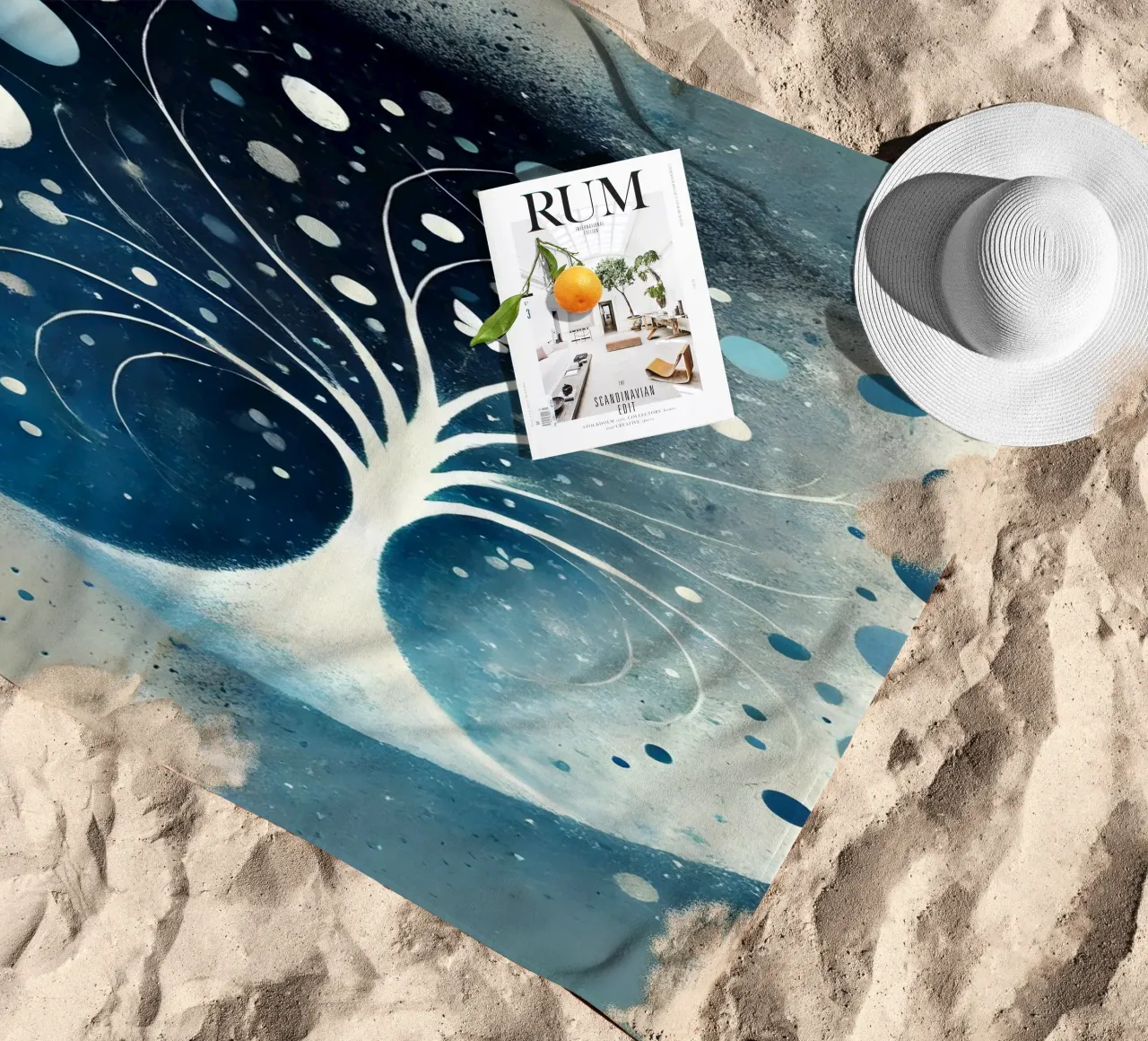 Albero blu telo mare da spiritual