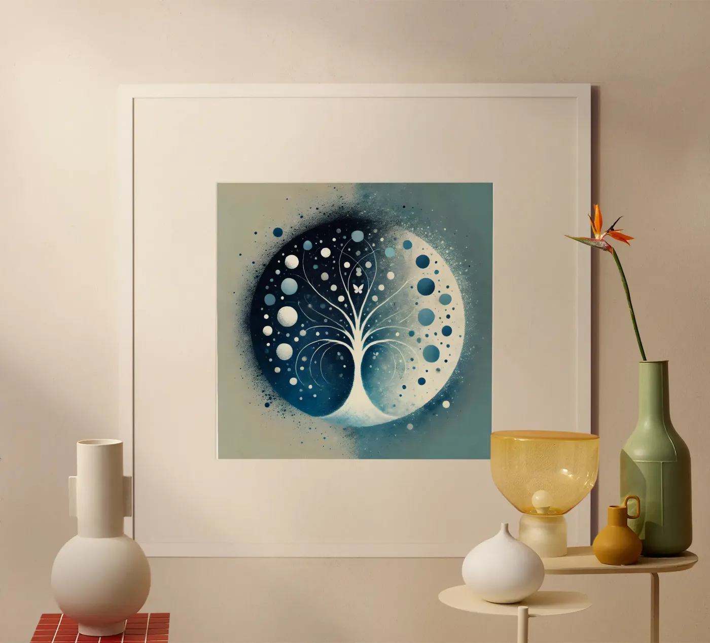 Baum blau Poster von spiritual