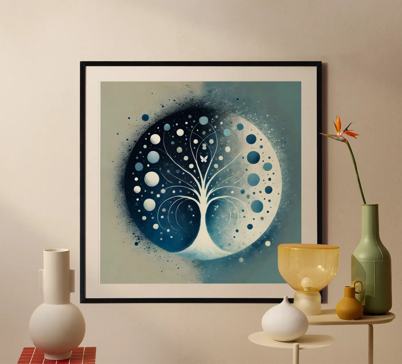 Baum blau Poster von spiritual