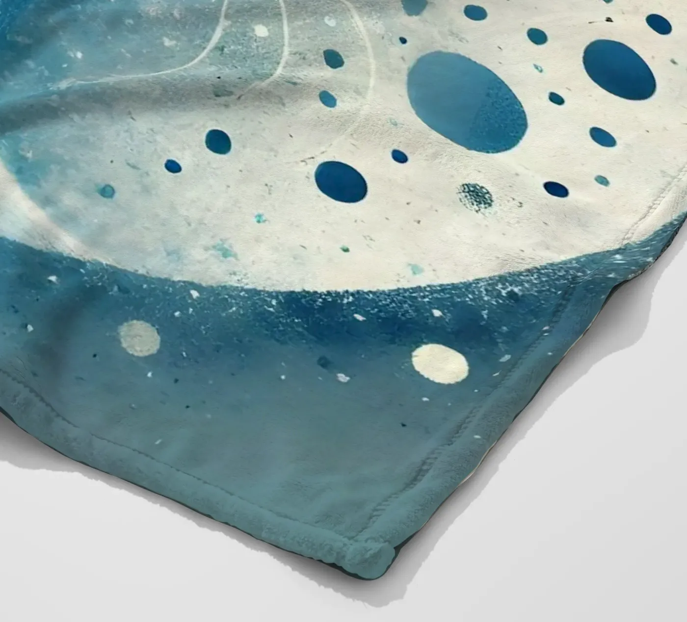 Tree blue fleece blanket by spiritual