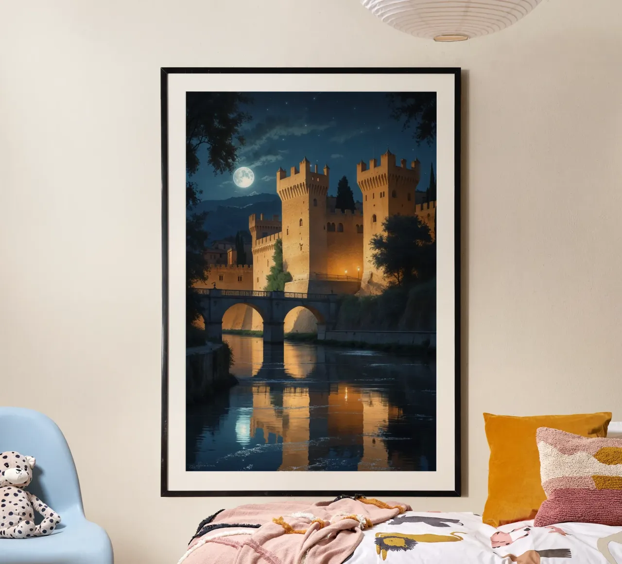 Golden Fortress Beneath the Moonlight hahnemühle de AlbertKlee