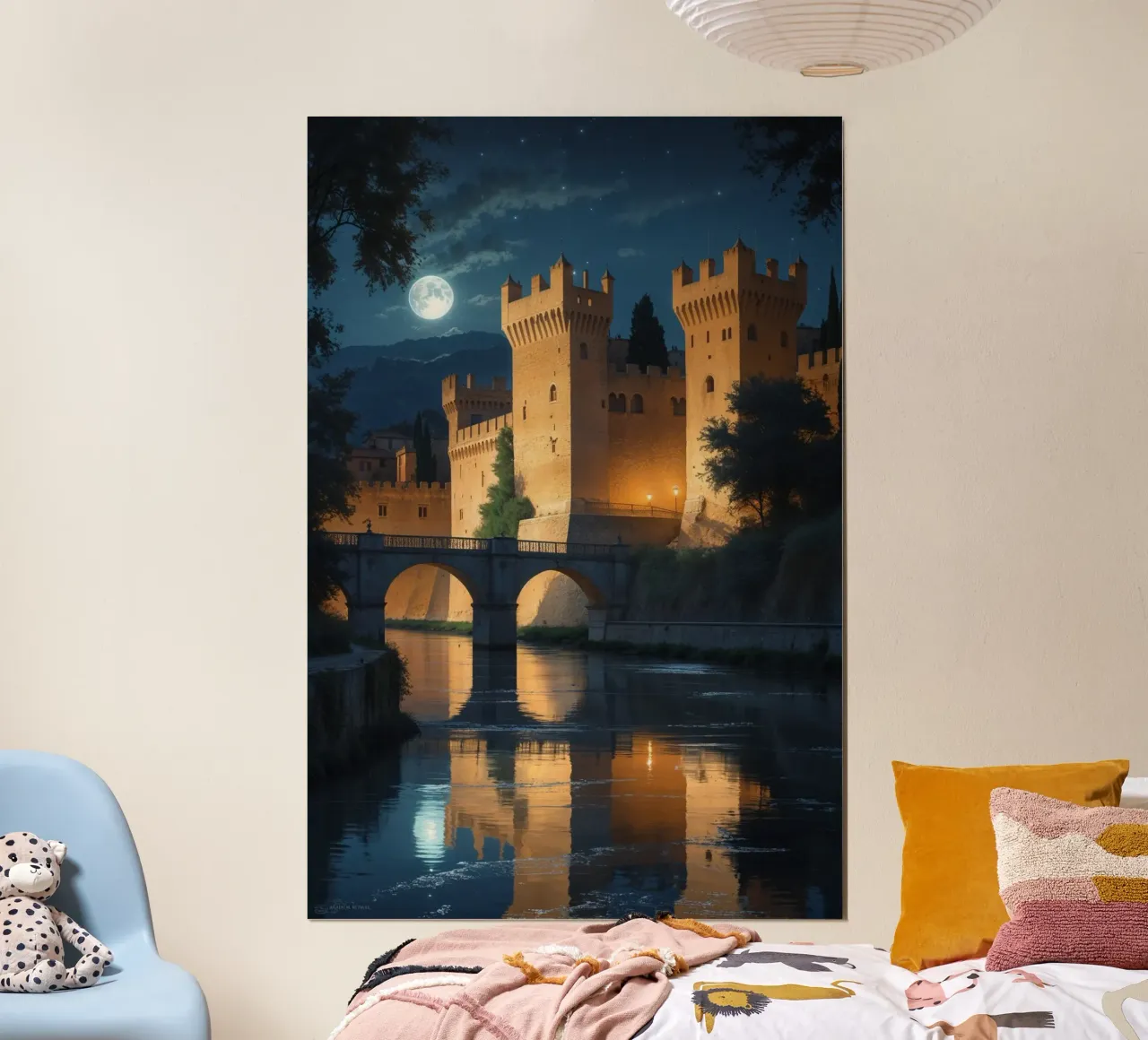 Golden Fortress Beneath the Moonlight hahnemühle de AlbertKlee