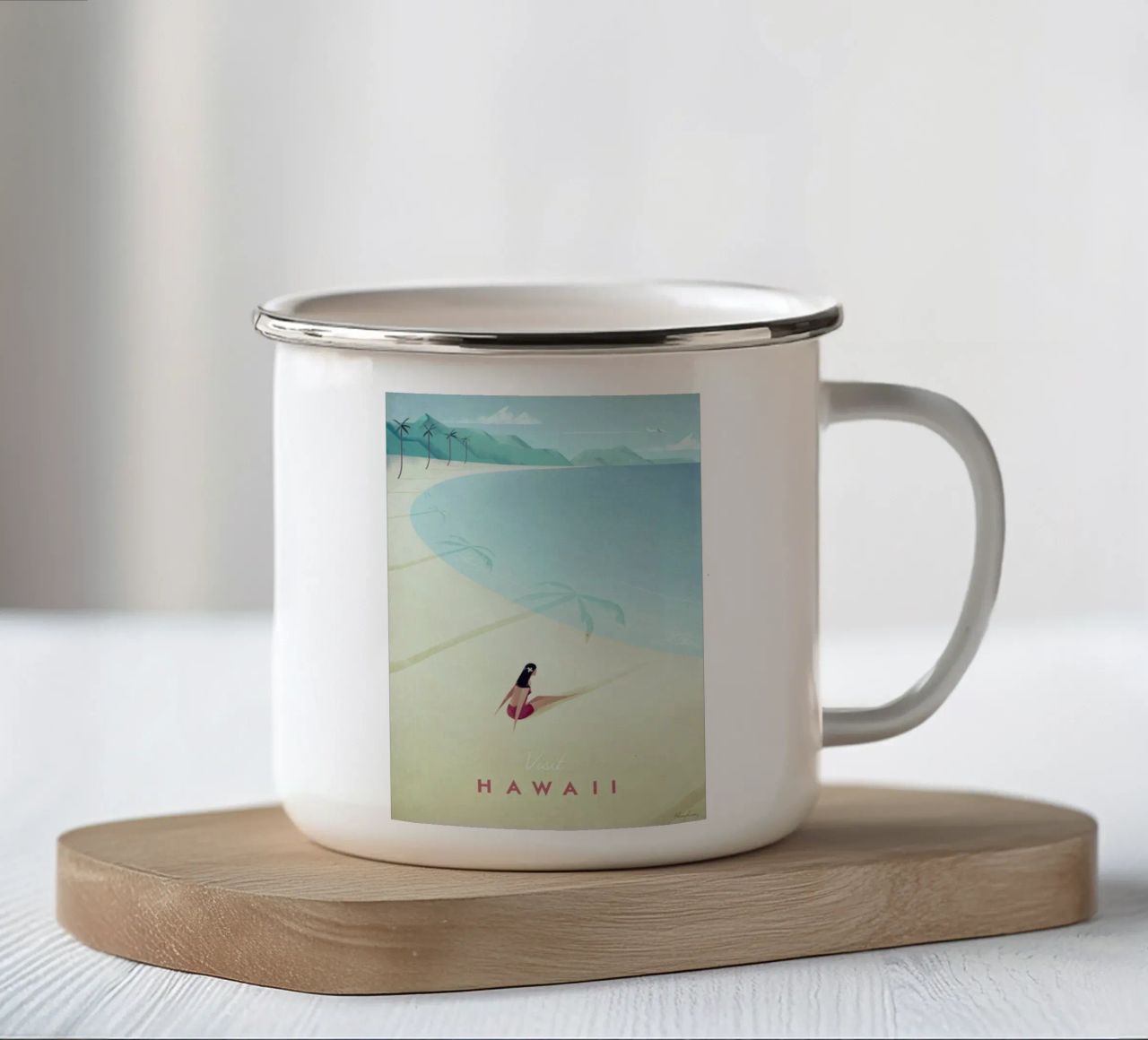 Hawaii tazza in smalto da Henry Rivers