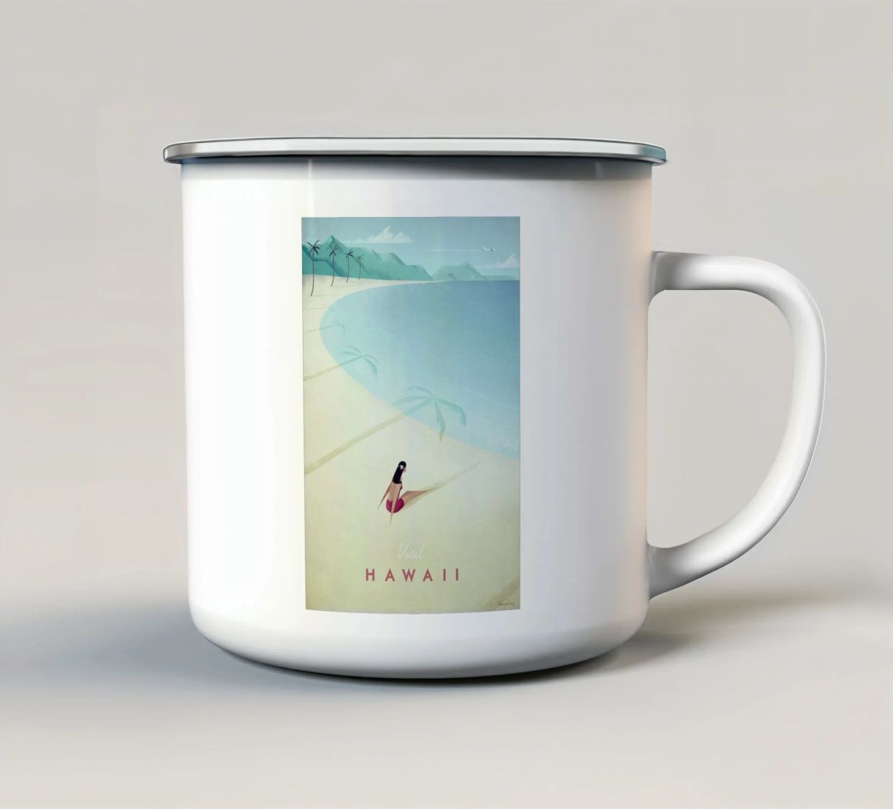 Hawaii tazza in smalto da Henry Rivers