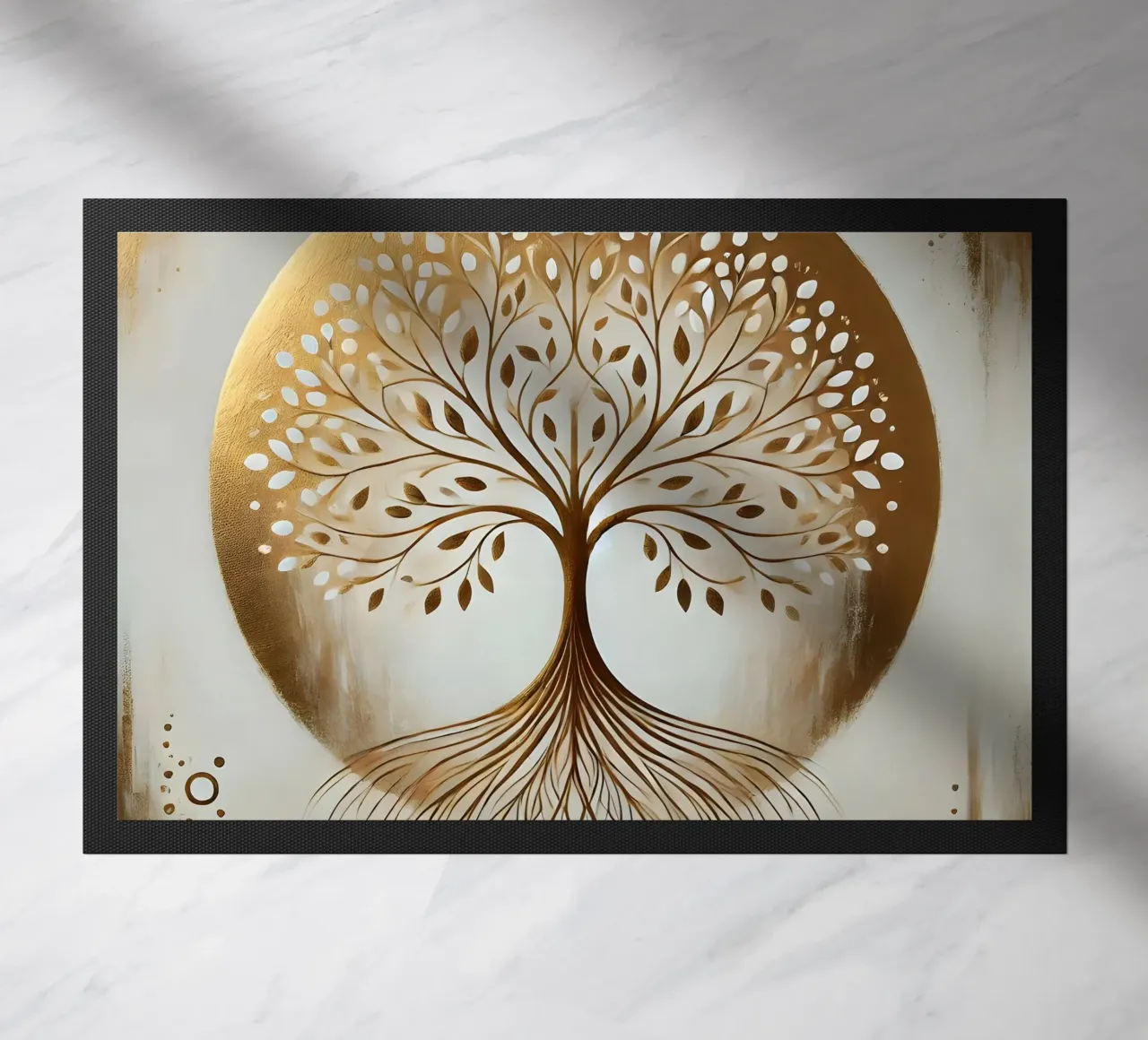 Tree gold doormat by spiritual