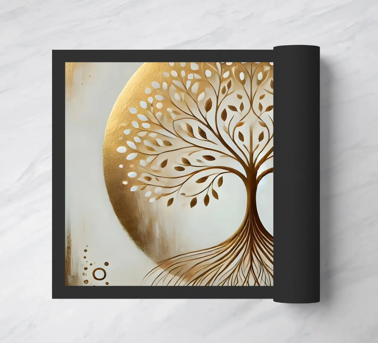 Tree gold doormat by spiritual