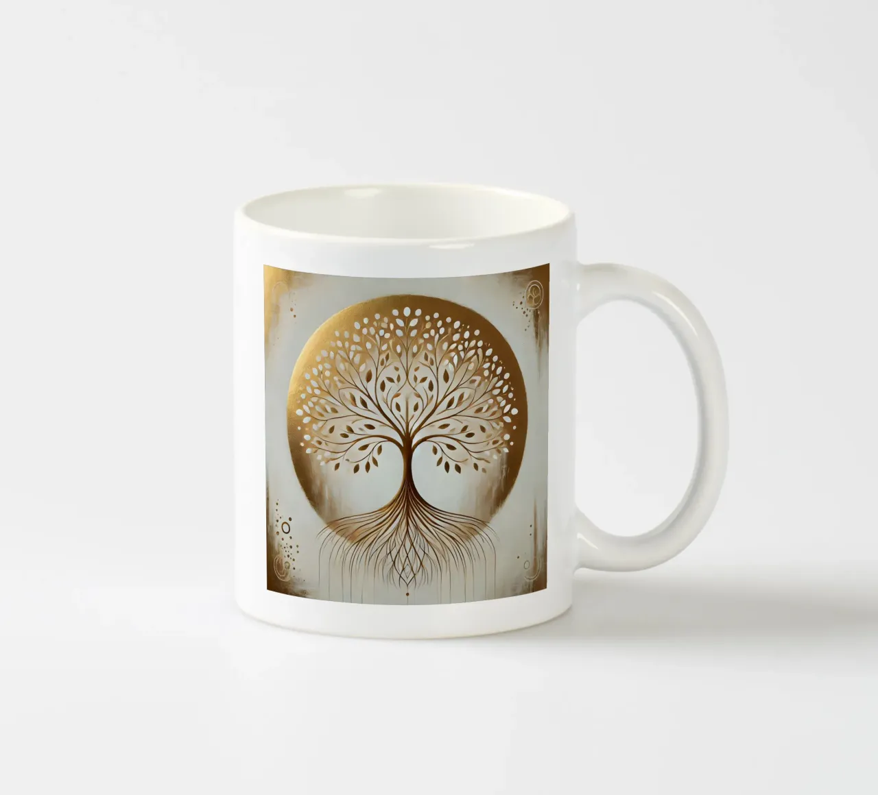 Albero d'oro tazza in ceramica da spiritual