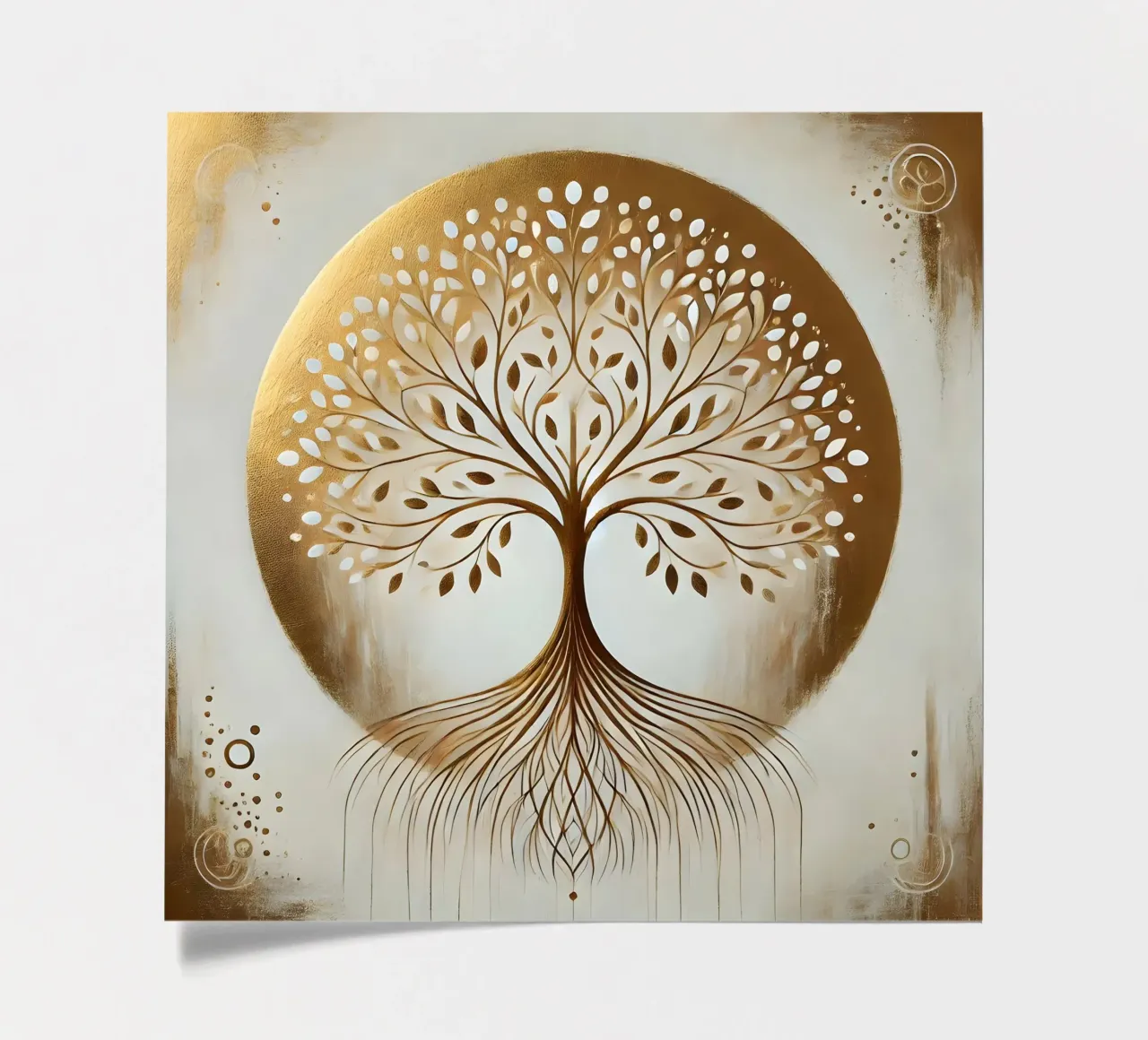 Tree gold sticker sheet by spiritual