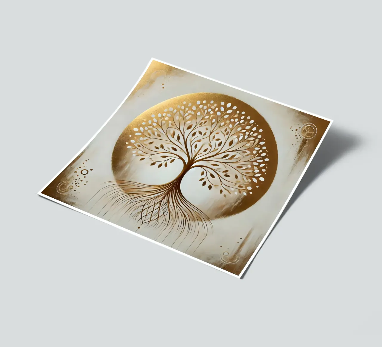 Tree gold sticker sheet by spiritual
