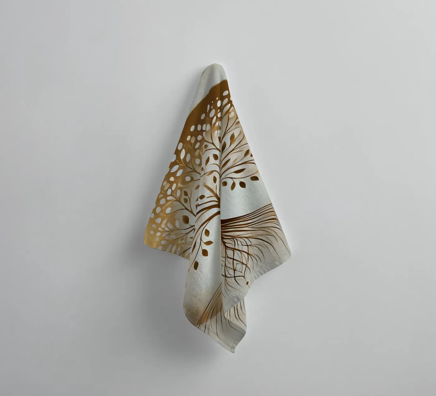Tree gold towel by spiritual
