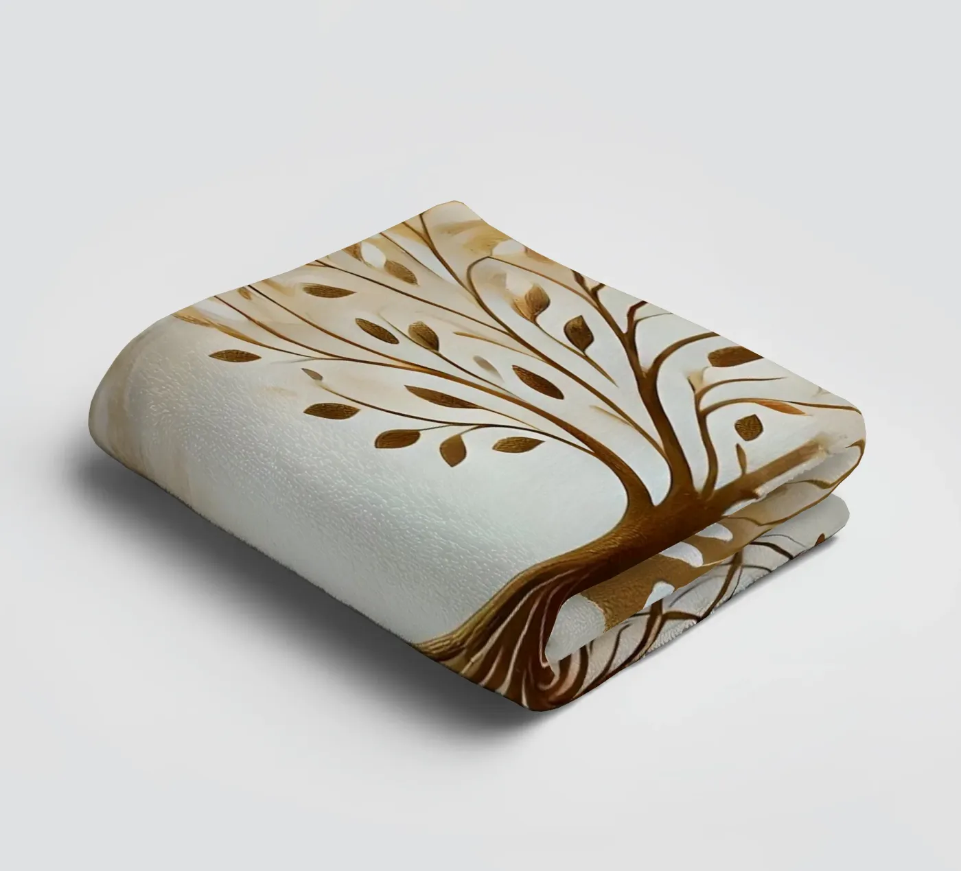 Tree gold towel by spiritual