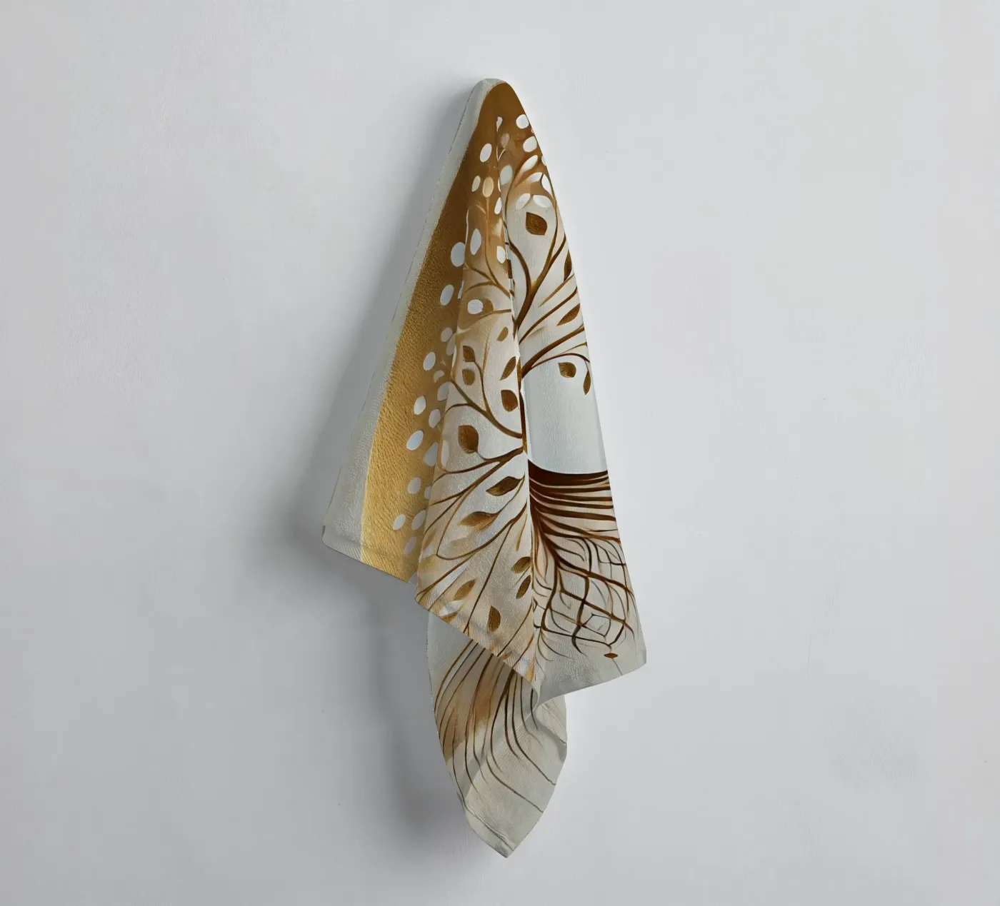 Tree gold towel by spiritual