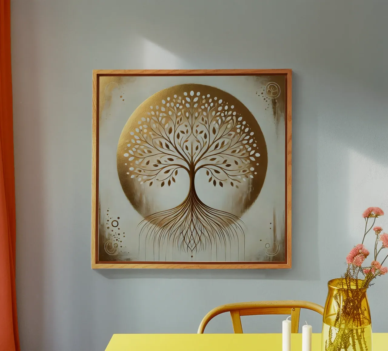 Boom goud acryl van spiritual