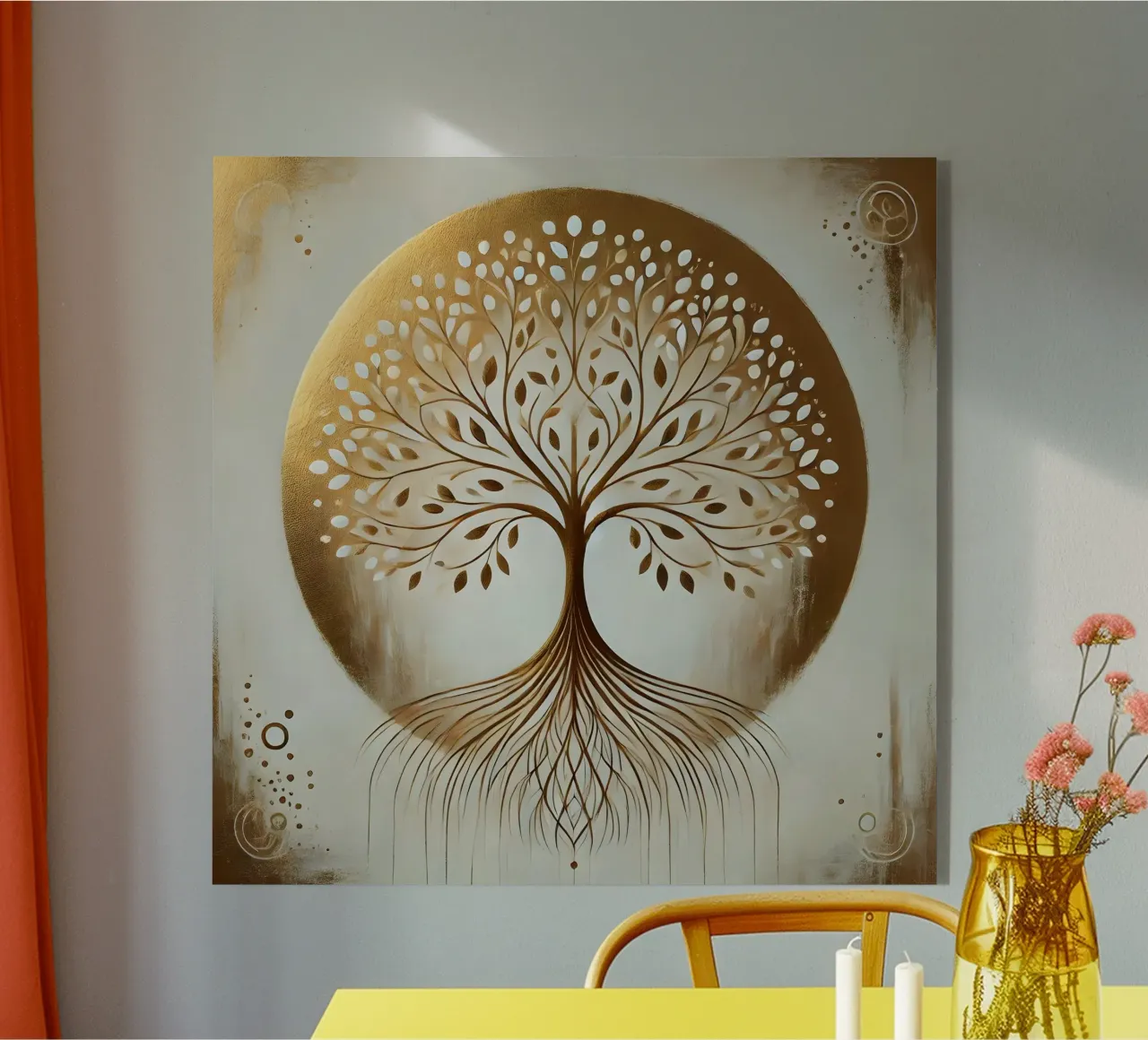 Boom goud acryl van spiritual