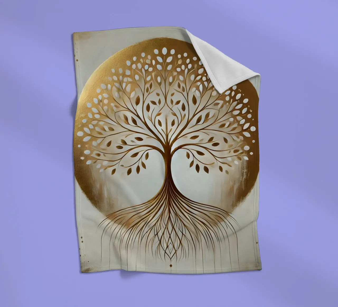 Albero d'oro coperta in pile da spiritual