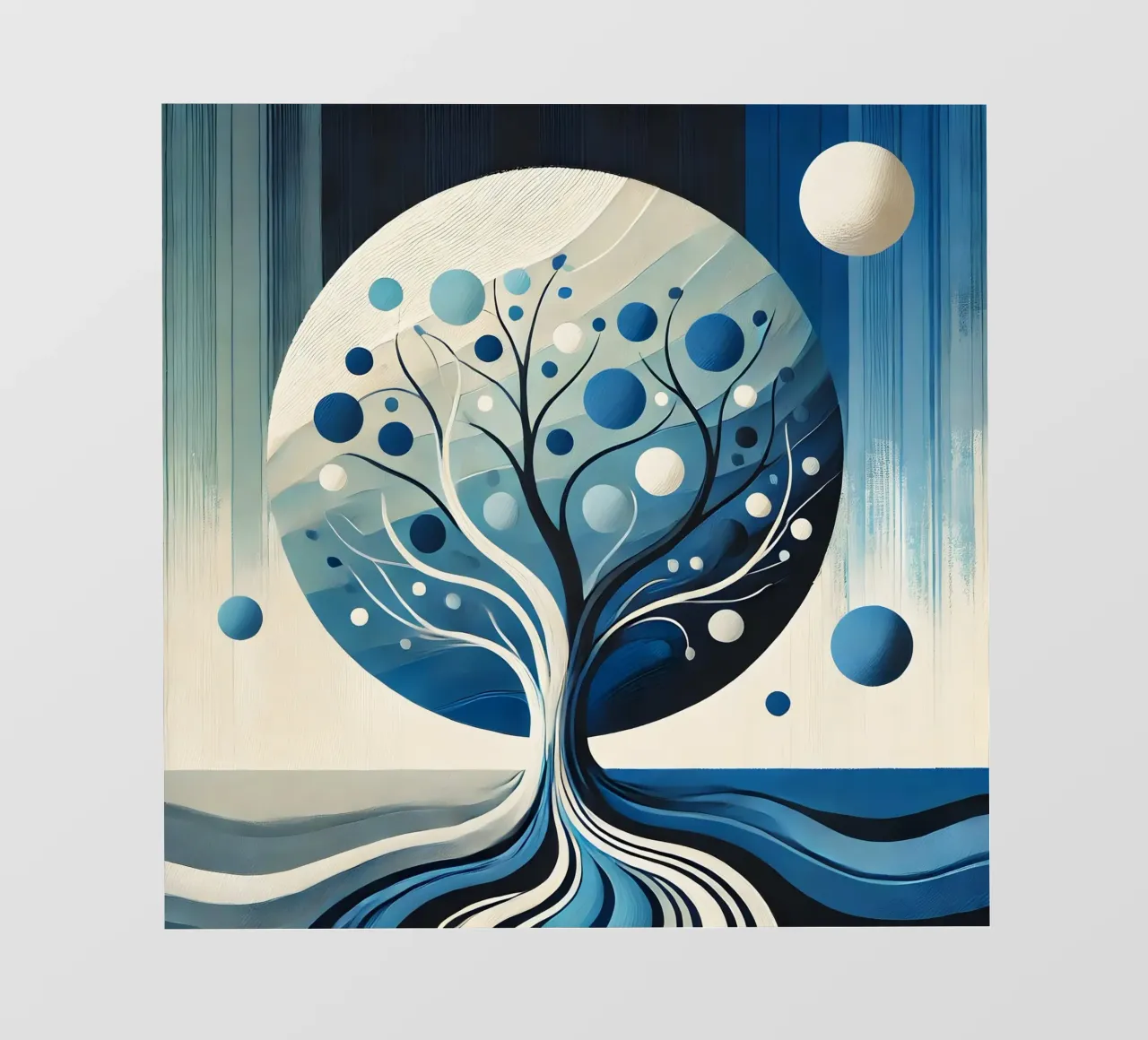 Albero blu pellicola backlit da spiritual