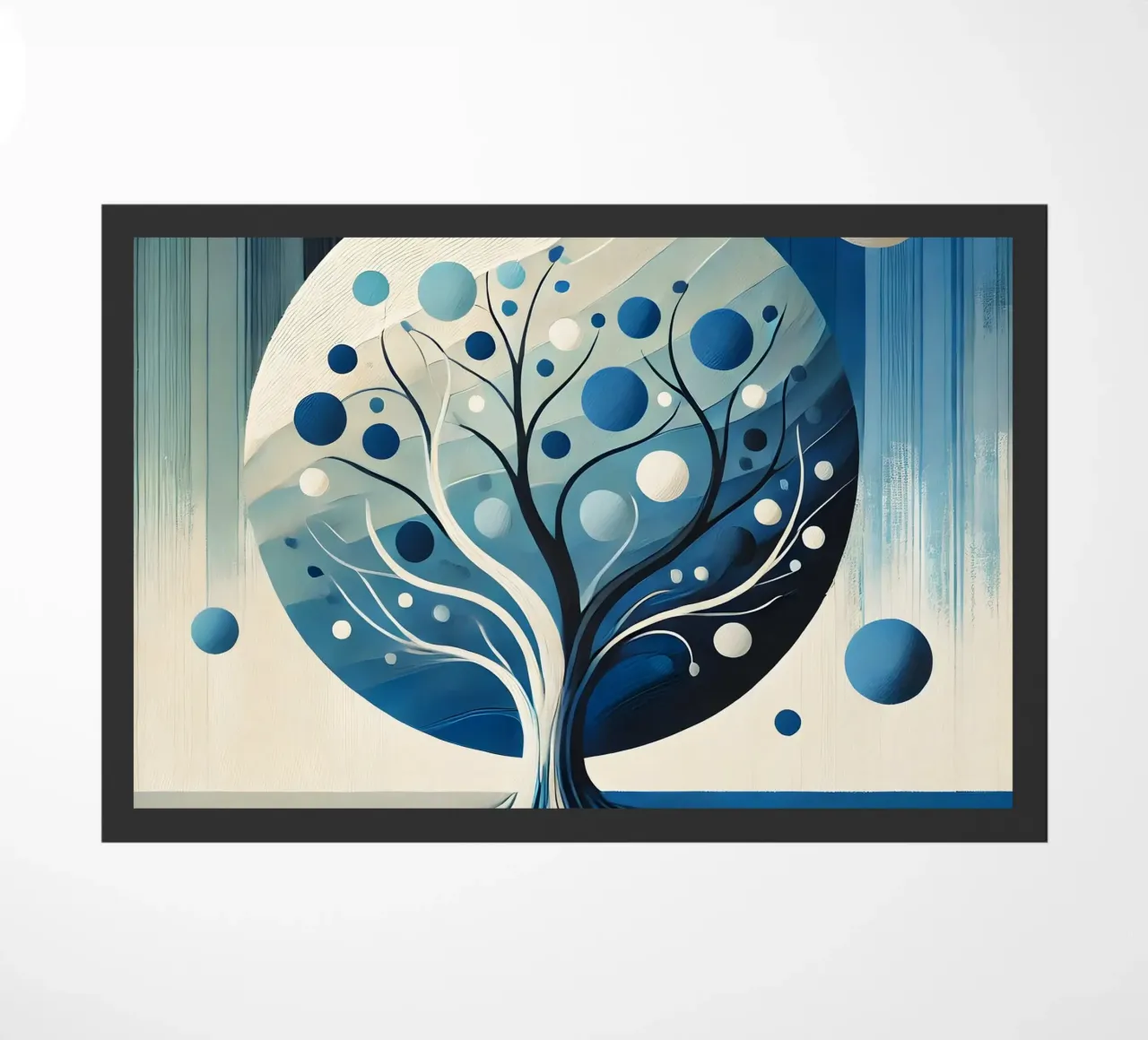 Tree blue doormat by spiritual