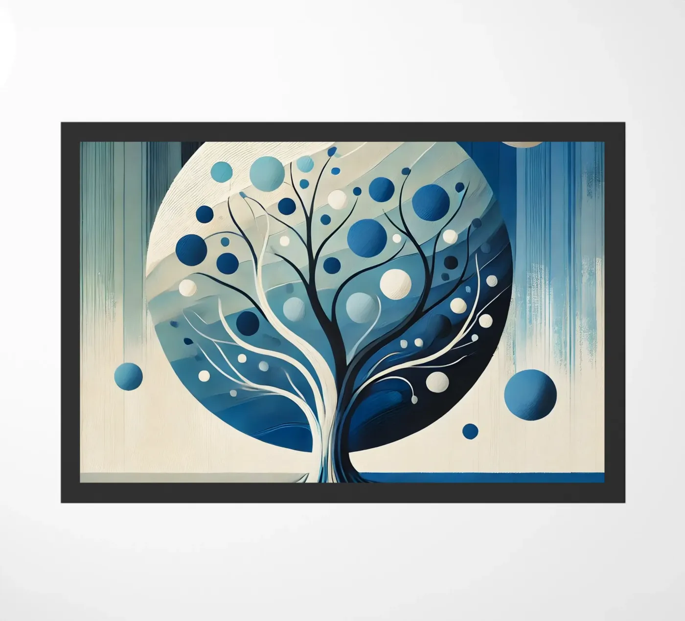Tree blue doormat by spiritual