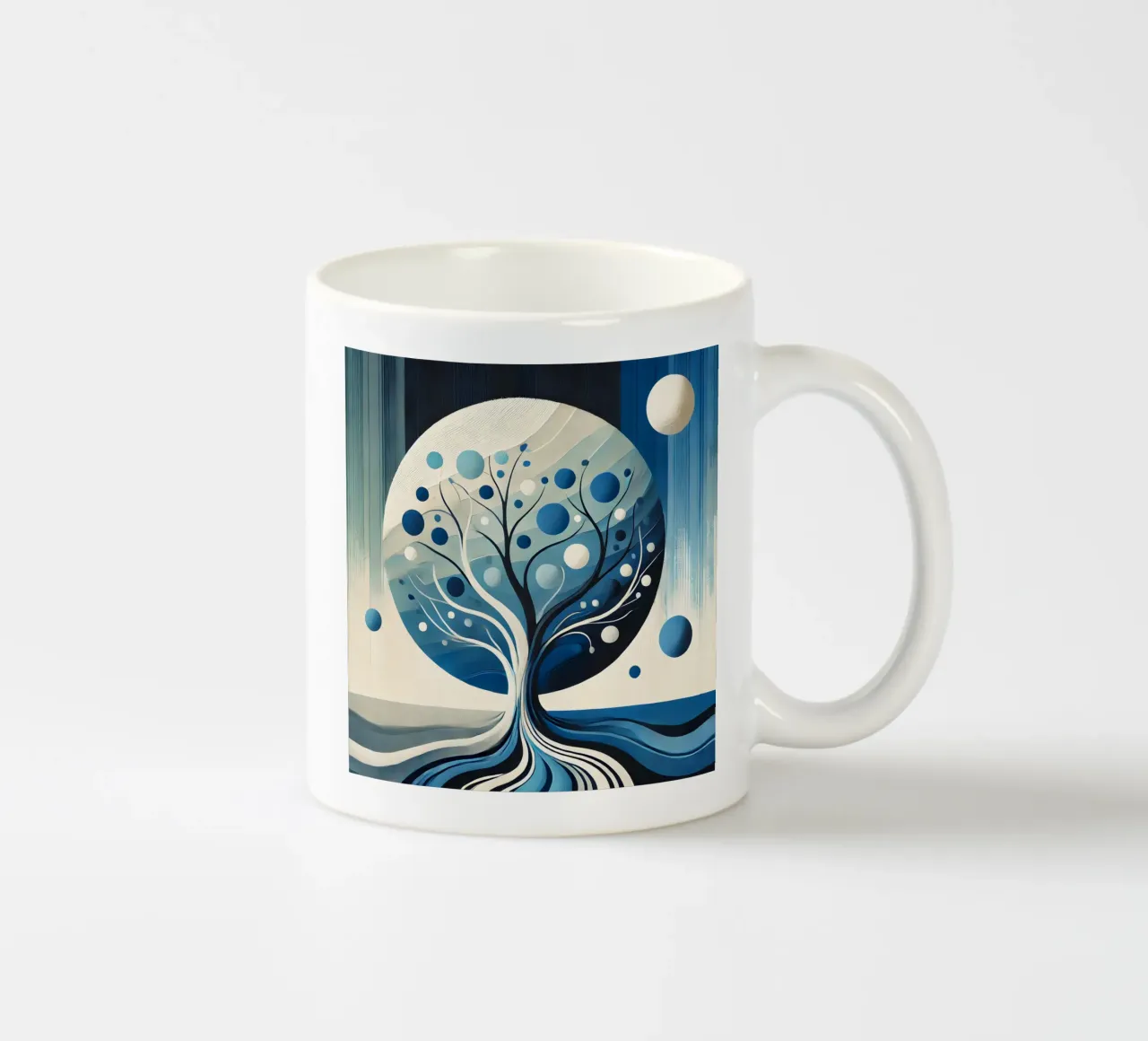 Albero blu tazza in ceramica da spiritual